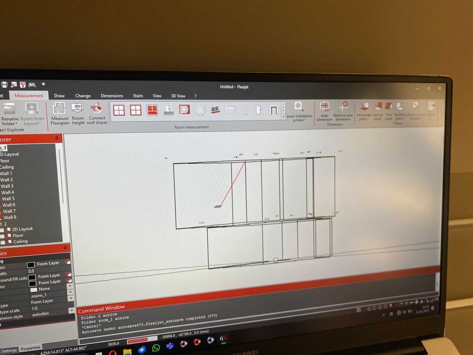 Laserowy system pomiarowy Flexijet 3D. Schody | meble | skosy.