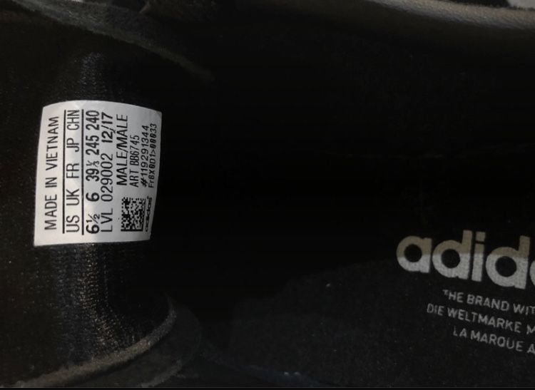 Adidas campus pretas 39 1/3