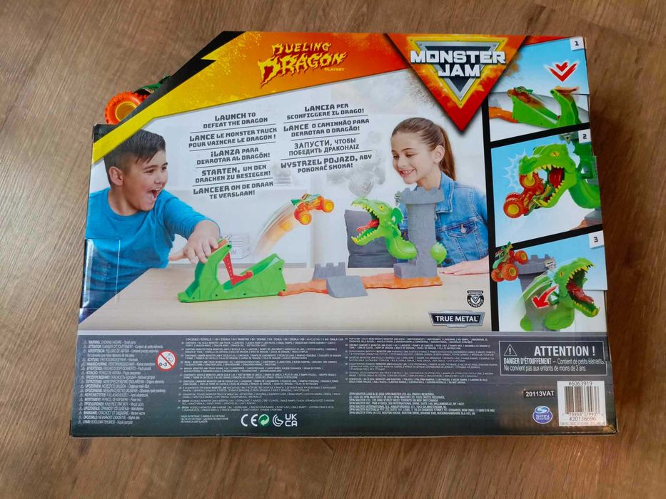 NOWY MONSTER JAM samochód z torem