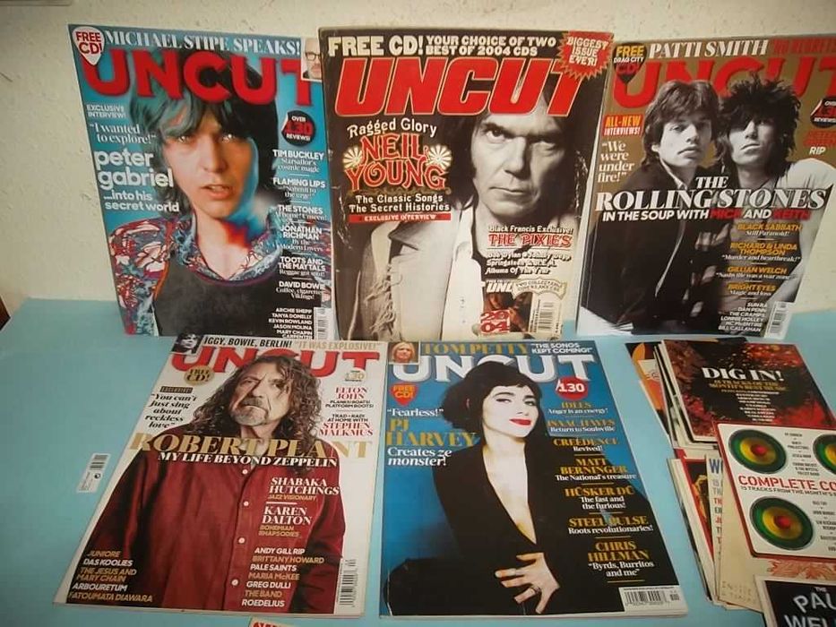 "UNCUT" 12 revistas mais 32 CDs , o lote completo apenas 50EUR