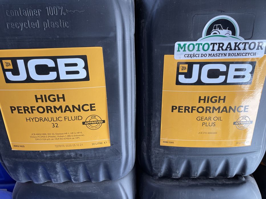 Olej JCB silnikowy przekładniowy , do zwolnic, hydrauliczny Łążynek