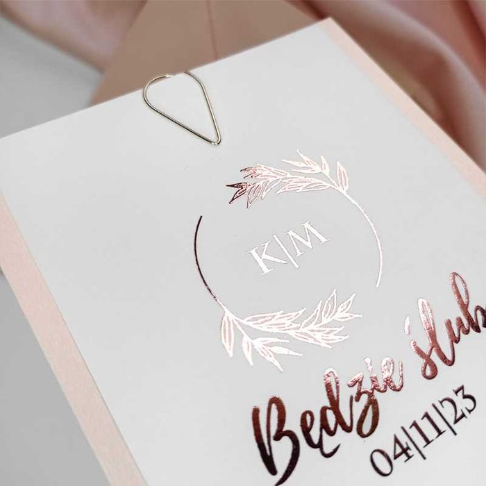 OLIWIA – zaproszenia ślubne rose gold