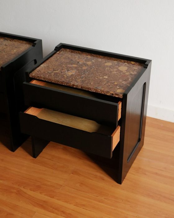 Par de mesas de cabeceira Vintage / Pair of Vintage nighstands