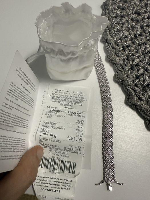 Bransoletka aprat nowa 1350 zl