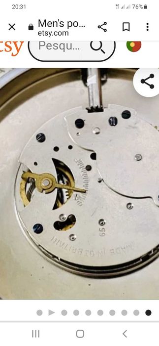 Relógio SMITHS "BIG TIME" 88mm Pocket Watch (relógio de algibeira)