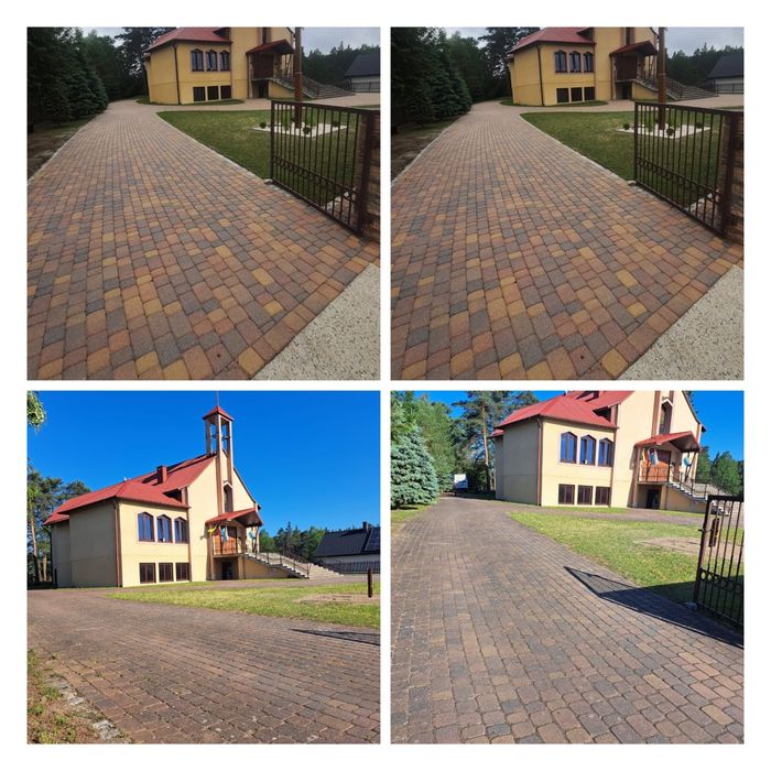 Mycie kostki brukowej elewacji dachów Greg-Busch Patrol Washing