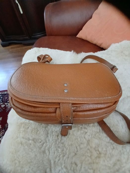 Torba z lat 80  skóra naturalna