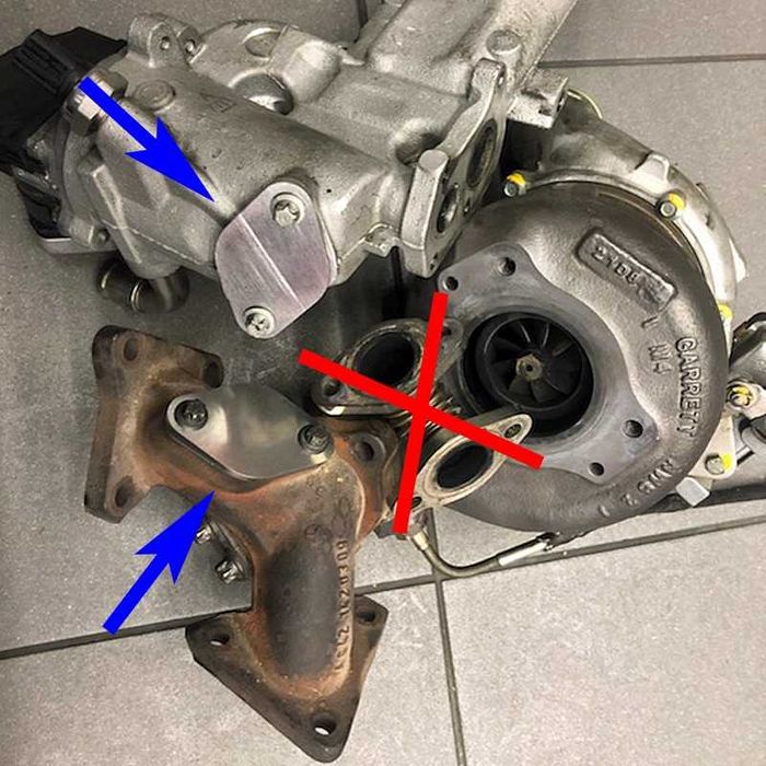 Junta Cega INOX Anular EGR Motores Mercedes V6 3.0 CDI - OM 642