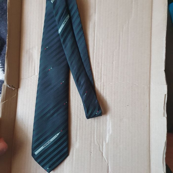 Krawat męski w ołówki poliester (k-6)OK