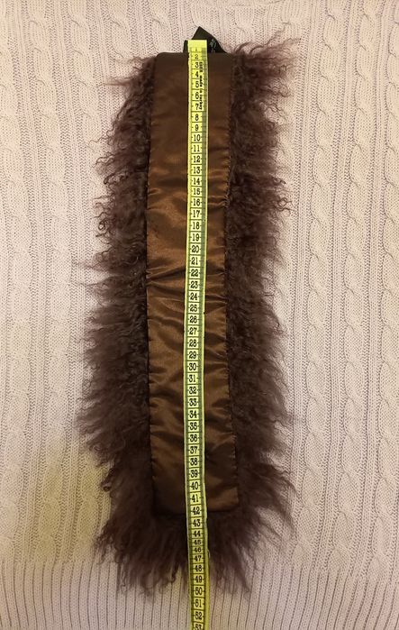 Воротник накладной шарф ламы фиолетоаый