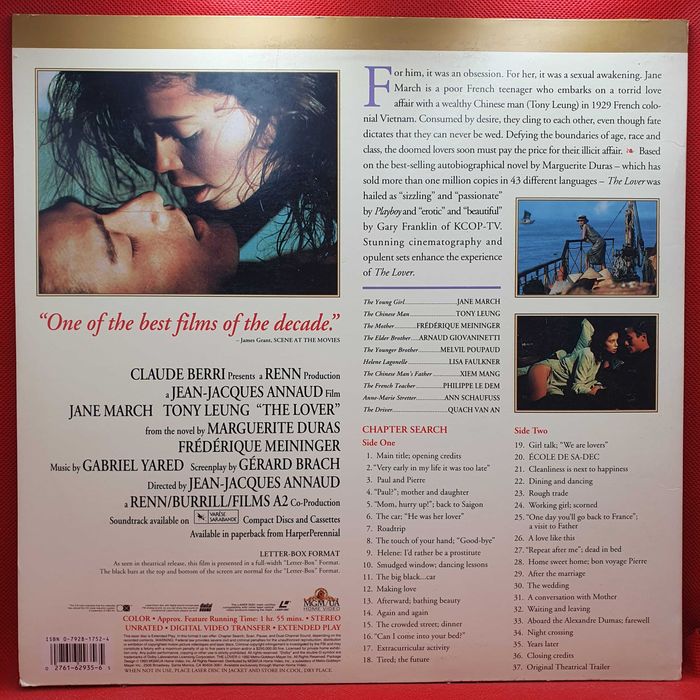 Laser Disc - The Lover (O Amante)