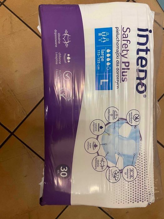 Pieluchomajtki dla dorosłych rozliar L Safety Plus firmy Inteno