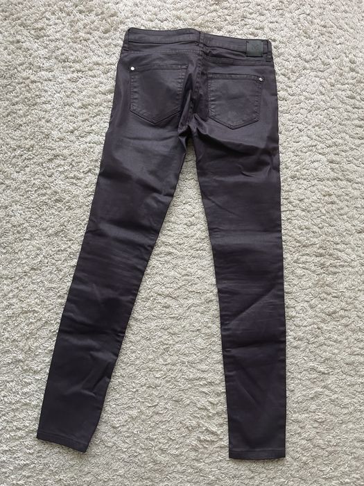 Mango spodnie/skinny, rozmiar S/36, dopasowane, strecz, odcien fiolet