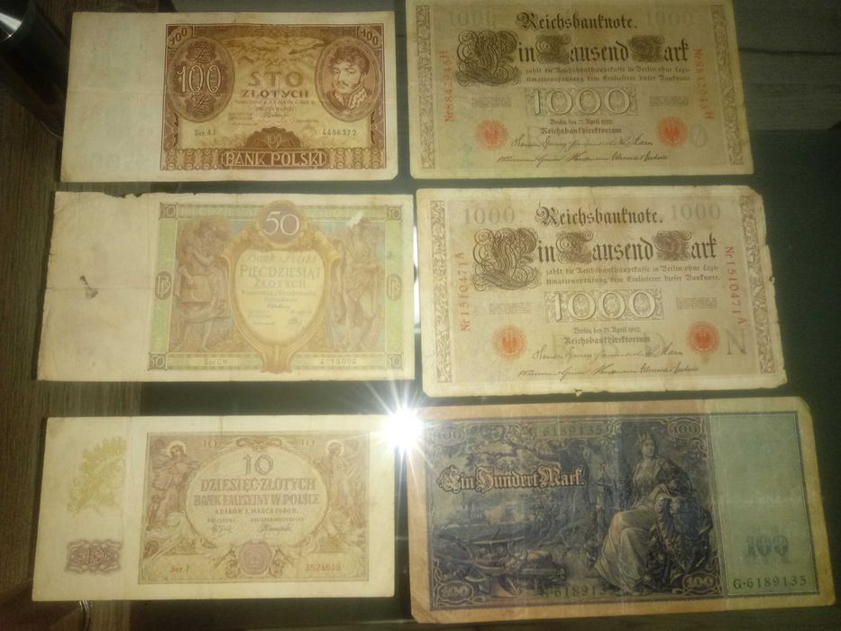Banknoty prl różne