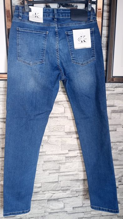 Dżinsy CK xl 32 rozm. skiny jeansy nowe wysoki stan