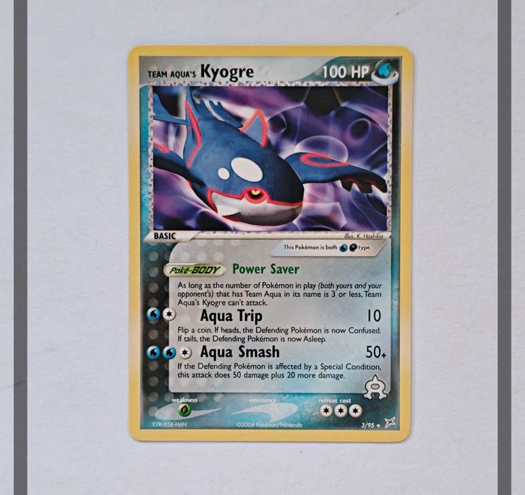 Team Aqua's Kyogre Ex 3/95 MA Pokemon ENG-NM