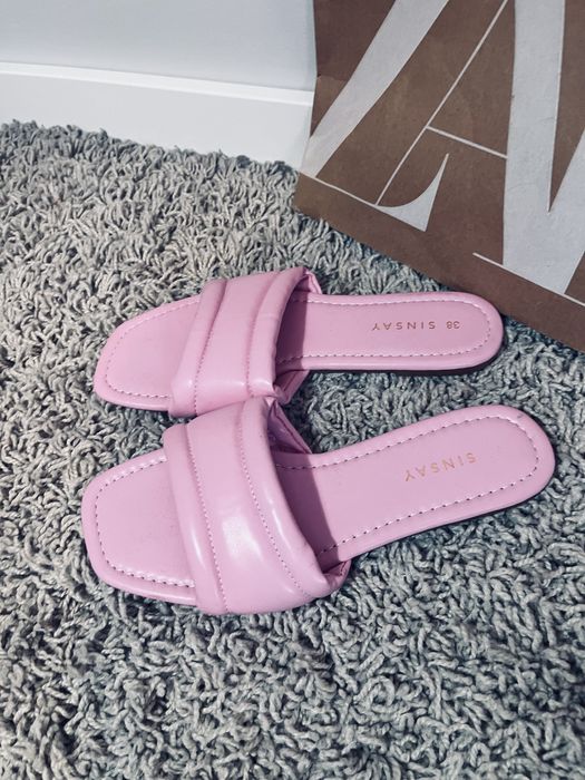 Rozowe klapki sinsay rozm 38