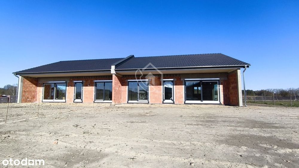 Dom parterowy |W trakcie budowy | Bliźniak 105 m2