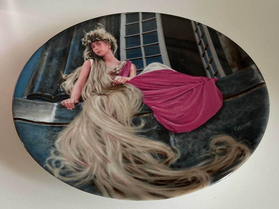 Talerz porcelana dekoracyjny kolekcjonerski "Rapunzel" Bavaria