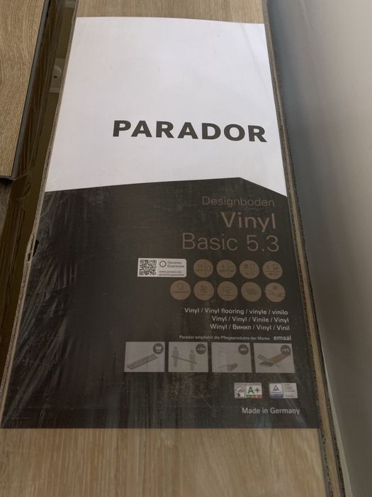 Ламинат винил PARADOR.Германия. 4,5 кв. метра. Водостойкий замковой
