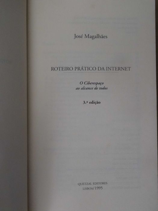 Roteiro Prático da Internet de José de Magalhães