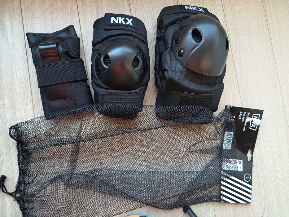 Proteções para skate e patinagem  Cotovelos, joelhos, pulsos, capacete