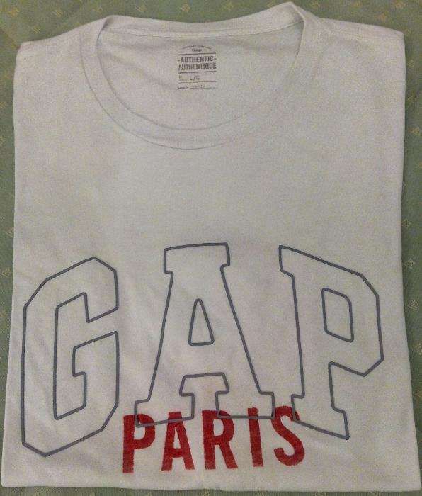 T-Shirt branca GAP Paris