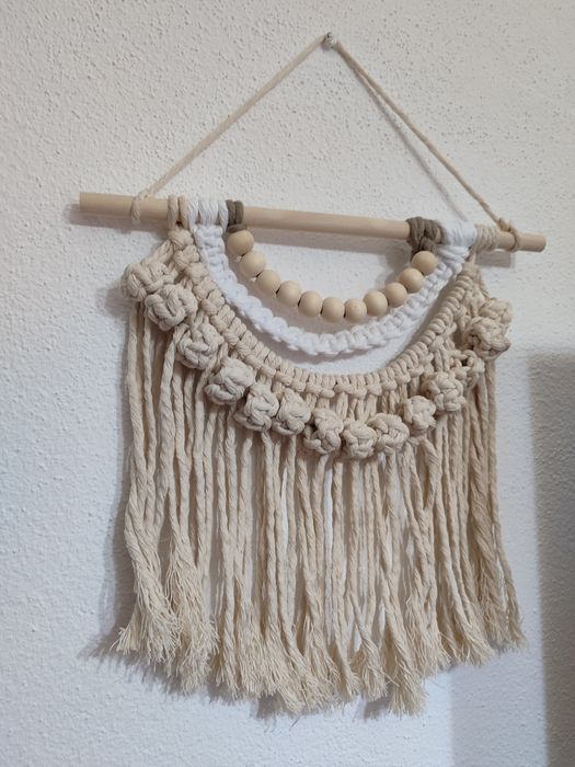 Painel decorativo macramé