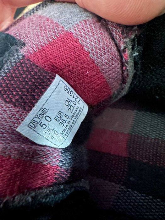 Vans Sk8-Hi Youth – czarne trampki wysokie w kratkę
