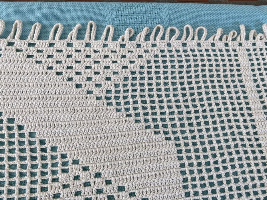 Renda em croche para decoraçao