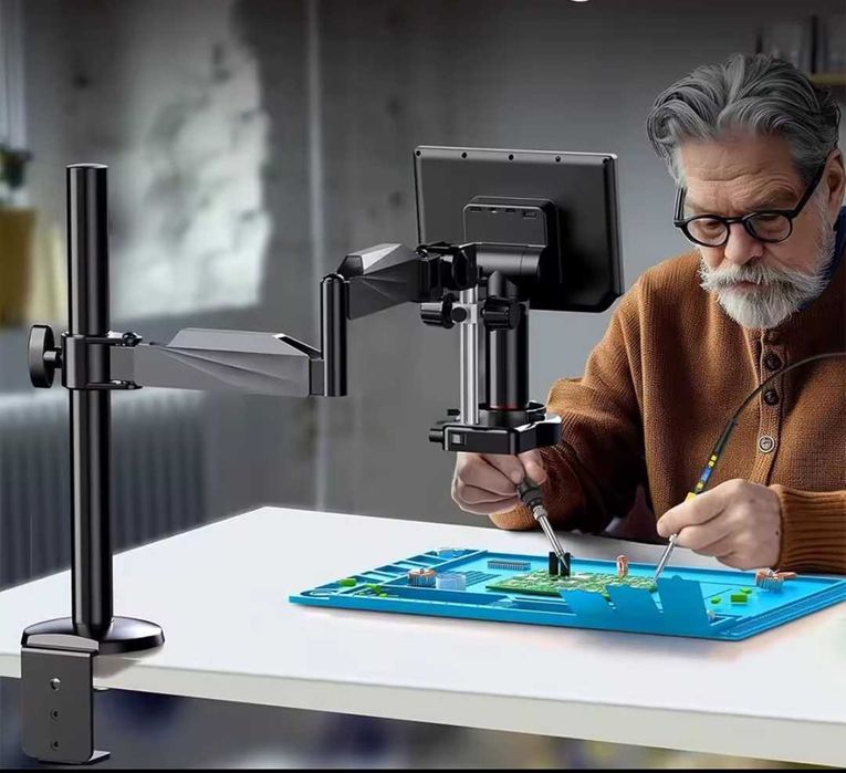 Кронштейн TOMLOV настольный гибкий шарнирный для микроскопа 360°