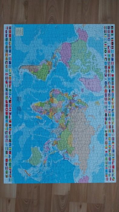 Puzzle 1500 peças- Mapa Mundo