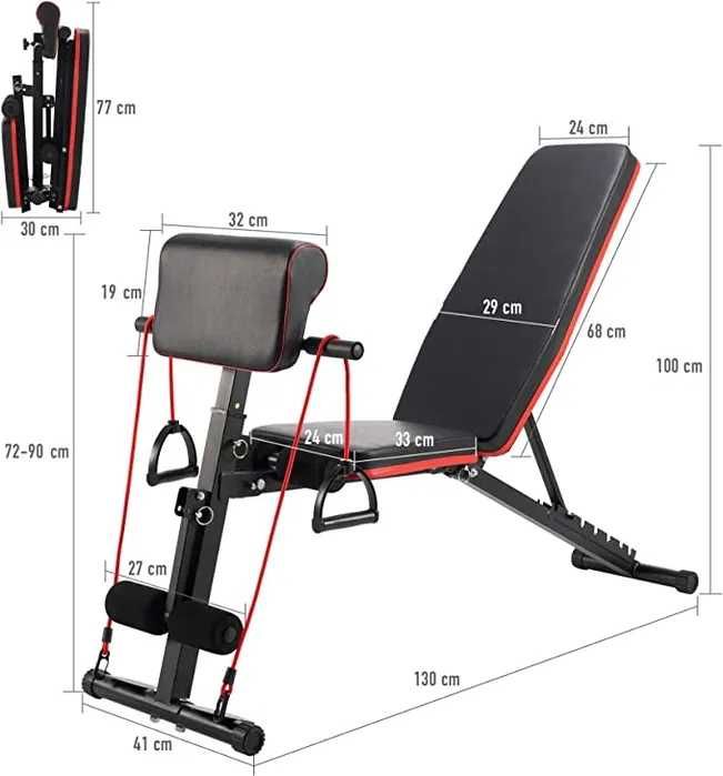 Banco de Musculação + Kit Halteres