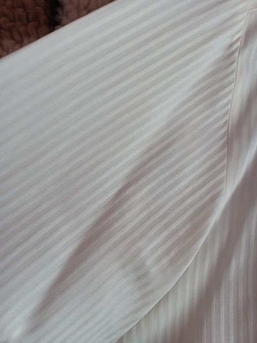 Elegancka koszula męska kołnierzyk 43 wzrost 182-188 kremowa