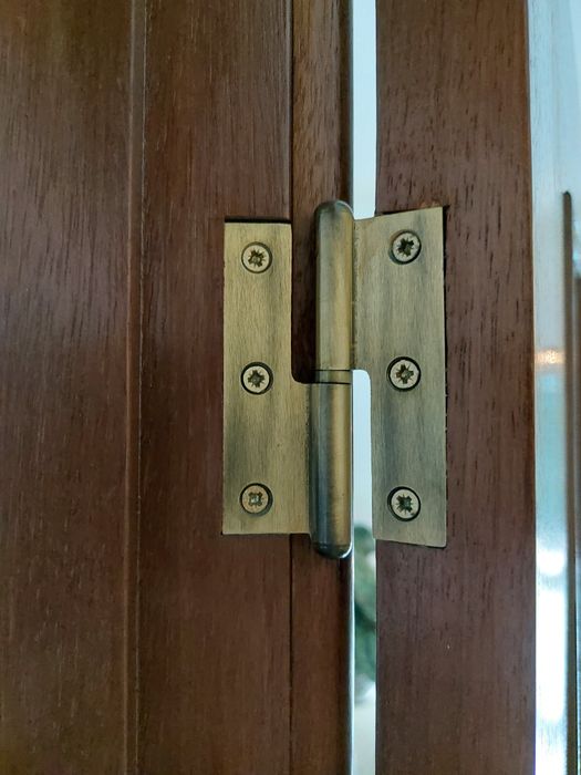 Par de portas de interior com vidros