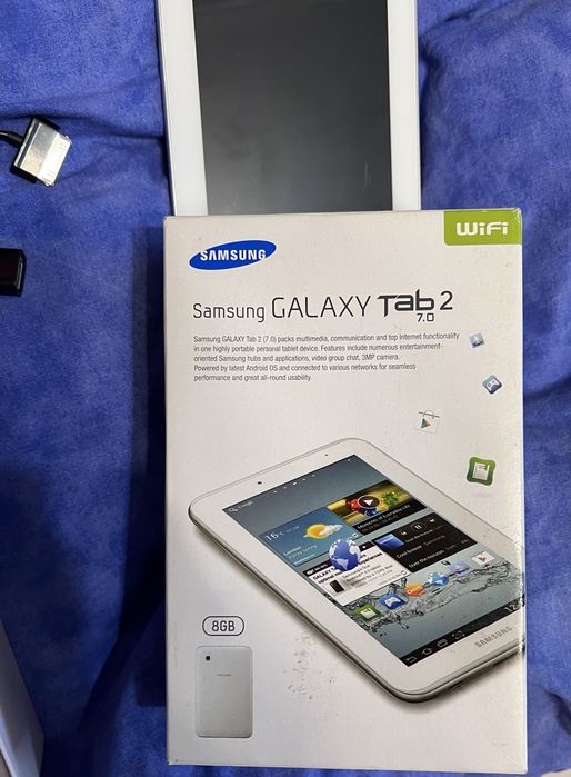 Планшет Samsung Galaxy 2 7 Inch Wifi Tab 8GB - White.