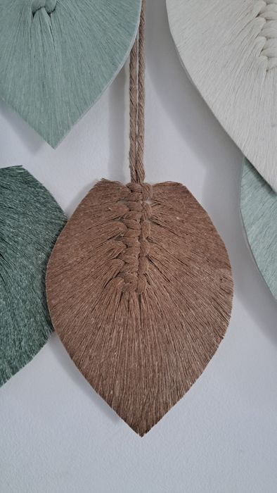 Macaramé Folhas 120 cm