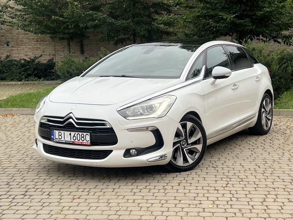 Citroen DS5 2.0HDI 163KM Automat 2012 Biała Perła Alcantara Panorama G. Fotele LED PDC Hak