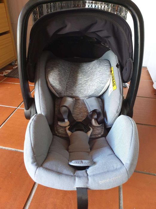 Carrinho Adorra Maxi Cosi + ovo Marble Bebé Confort + isofix