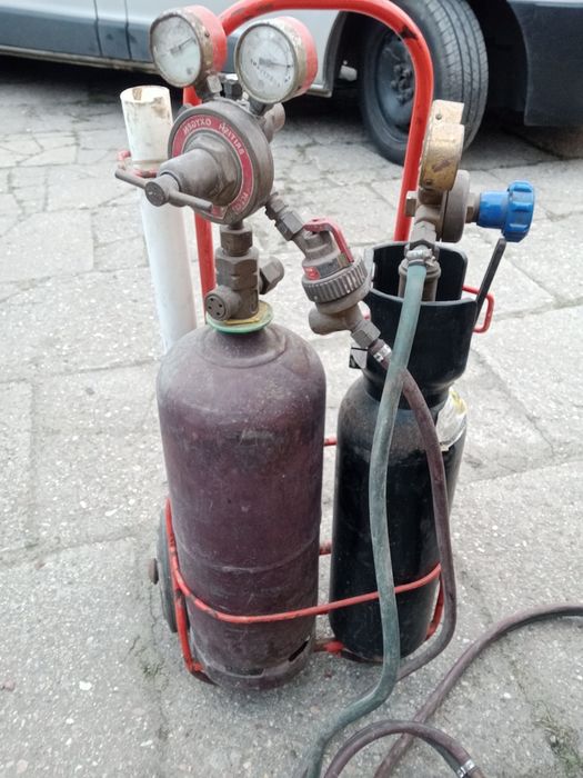 Zestaw przenośny do spawania lutowania  butle