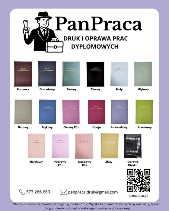 Druk i oprawa prac dyplomowych