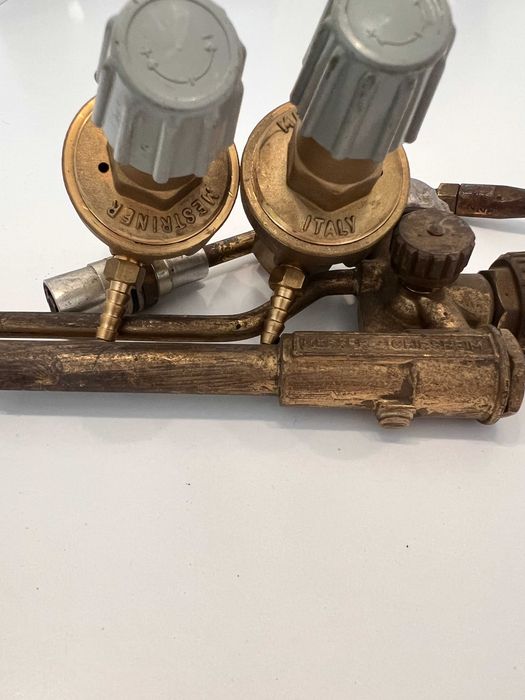 Palnik Messer Griesheim + 2 reduktory Mestriner – zestaw spawalniczy
