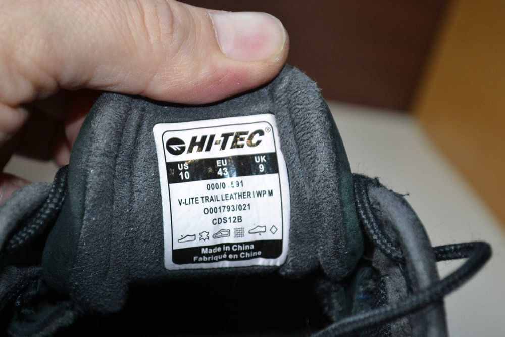 hi-tec waterproof 43-44р кроссовки ботинки тактические кожаные берцы