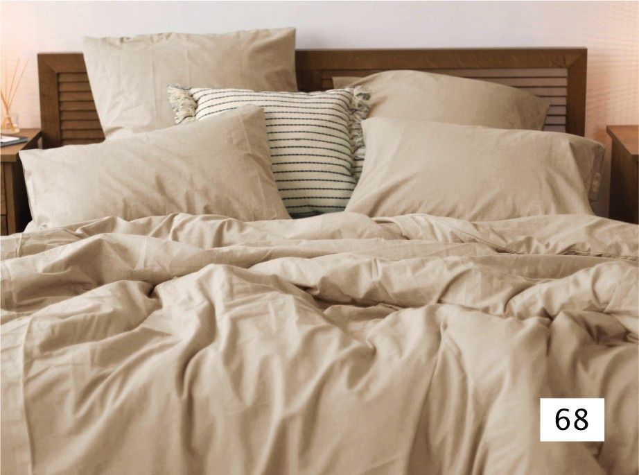 Однотонні комплекти Сатин Wash (варена бавовна).TM Viluta. 
(варена ба