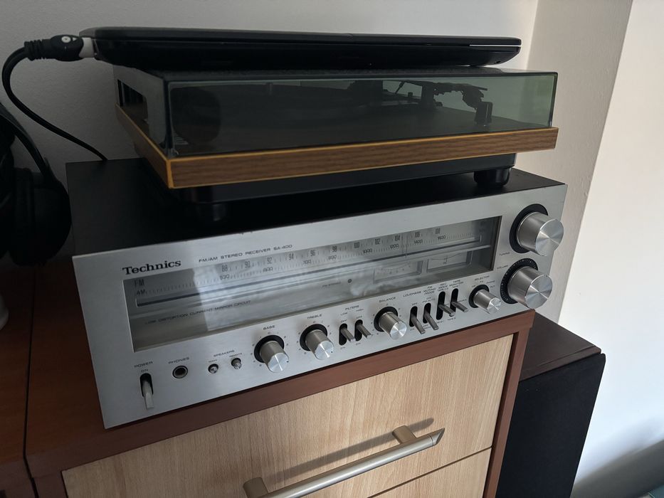 Technics SA-400 i Gramofon lenco