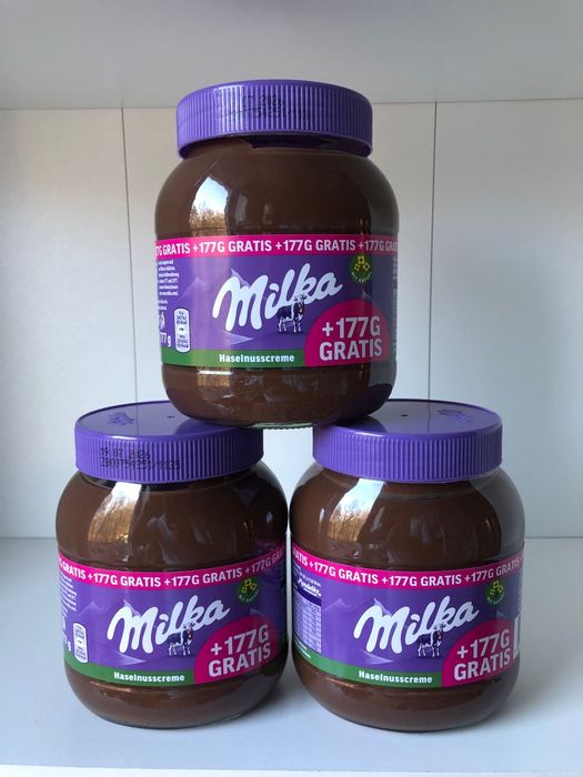 MILKA 777 g krem czekoladowo orzechowy 19.07.2026 z Niemiec 3 sztuki