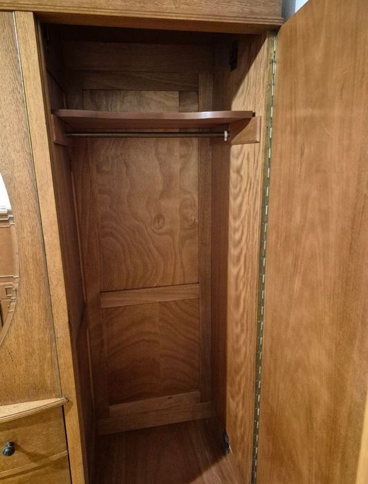 Stara Szafa Wiejska lata 30ste Lustro Frezowane