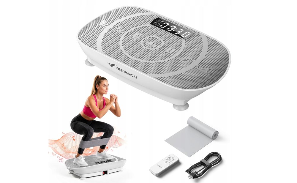 Merach Mr-2398 Wibracyjna Platforma Fitness, 10 Prędkości, Bluetooth