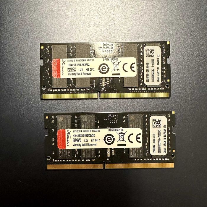 Оперативна пам’ять Kingston Fury DDR4 SODIMM RAM 32GB (2X16GB) 3200MHz