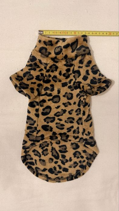 Sweterek dla kota/psa panterka ciepły pluszowy